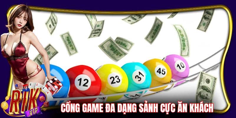 Cổng game Rikvip có đa dạng sảnh quay số cực ăn khách